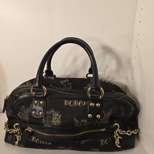 BCBG Black and Gold Women's Handbag